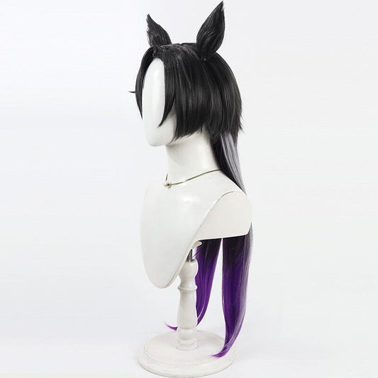 Air Shakur Cosplay Wigs Black Gradient Ears Pretty Derby