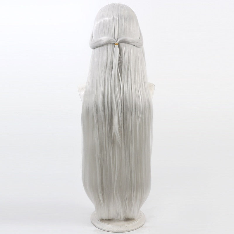 Akeboshi Himari Cosplay Wigs Silver White Hair Blue Archive
