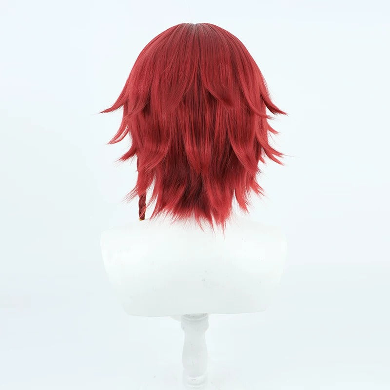 Anime Blue Lock Cosplay Wigs Ranze Kurona Wine Red Wigs