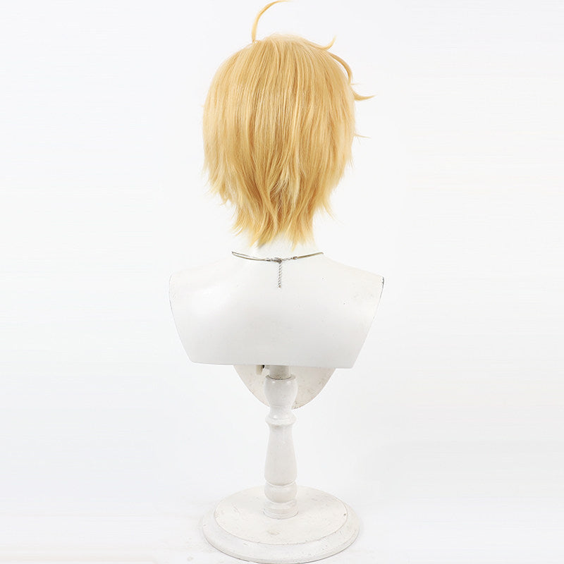 Arthur Pendragon Cosplay Wigs FGO Fluffy Yellow Wigs