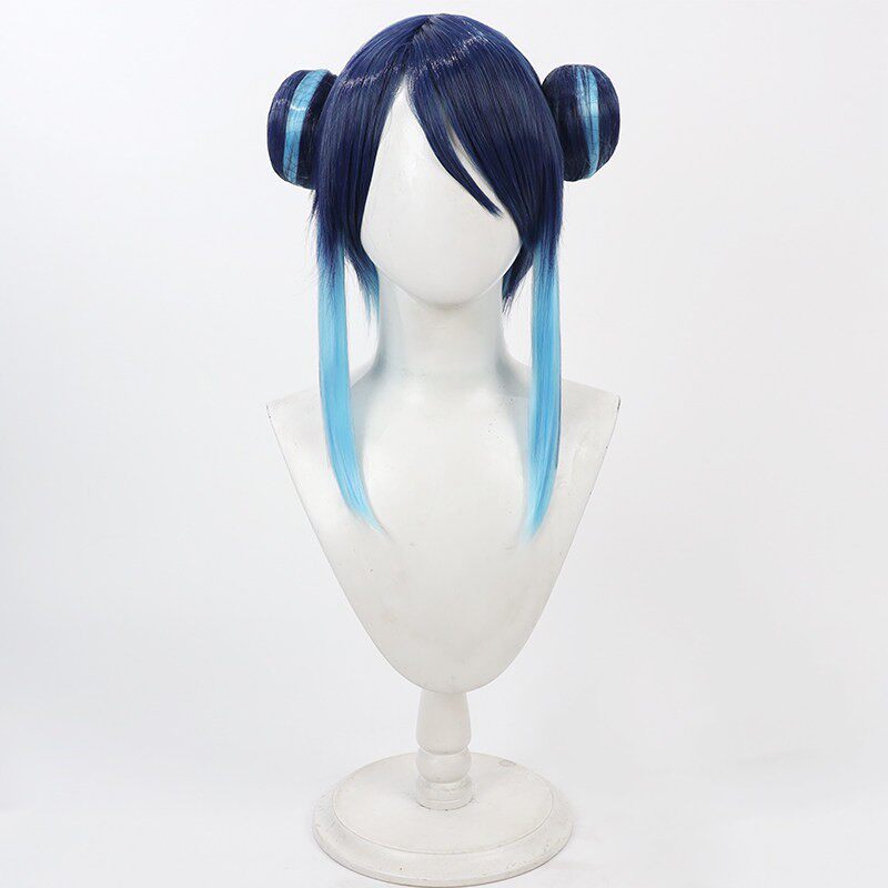 Blue Archive Cosplay Wigs Fubuki Nemugaki Double Buns Wigs