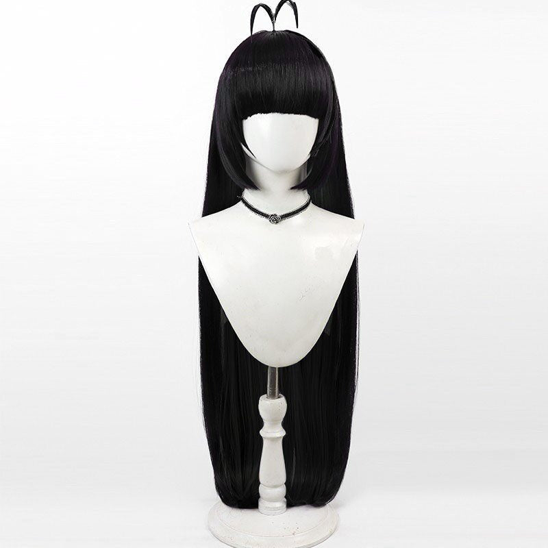 Blue Archive Cosplay Wigs Kenzaki Tsurugi Black Wigs