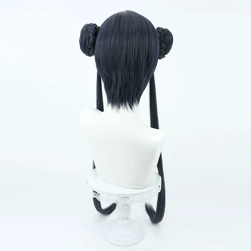 Blue Archive Cosplay Wigs Kisaki Ryuuge Double Buns Wigs
