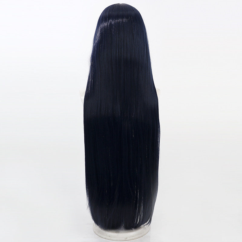 Blue Archive Cosplay Wigs Motomiya Chiaki Dark Blue Wigs
