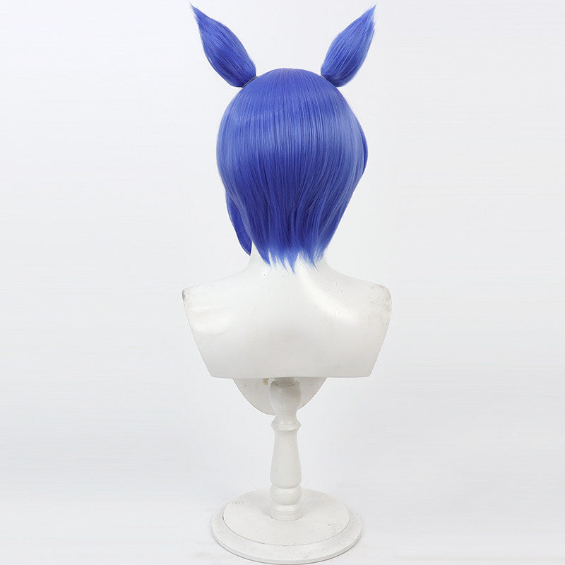 Cosplay Wigs Cesario Blue Ears Tail Umamusume:Pretty Derby
