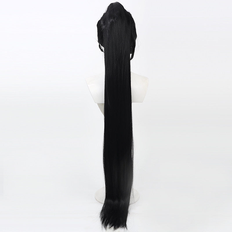 Cosplay Wigs Hasumi Hanekawa Blue Archive Black Wigs
