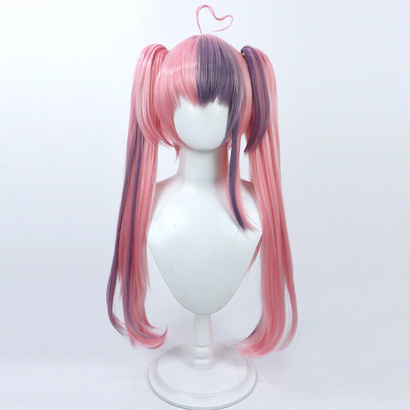 Cosplay Wigs Ironmouse Split Ponytail Wigs VTuber