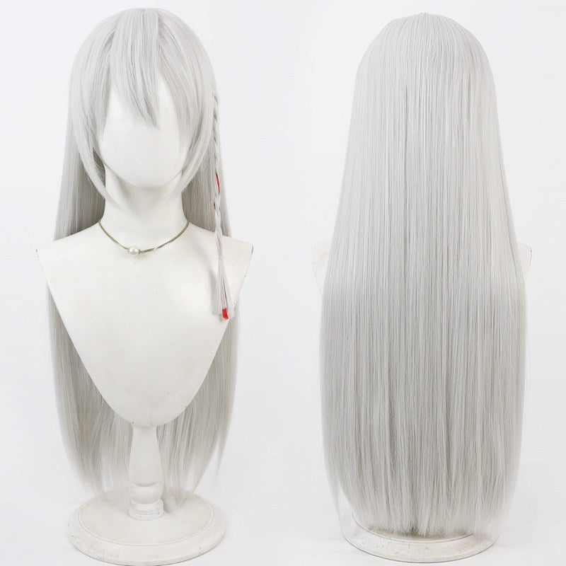 Cosplay Wigs Kurodate Haruna Silver Hair Blue Archive