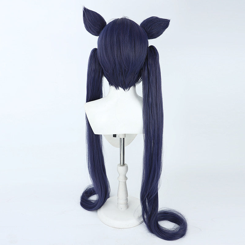 Cosplay Wigs Kuromi Serika Dark Blue Wigs Blue Archive
