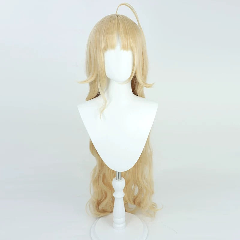 Cosplay Wigs Loughshinny Incantation Medic Pale Gold Wigs Arknights