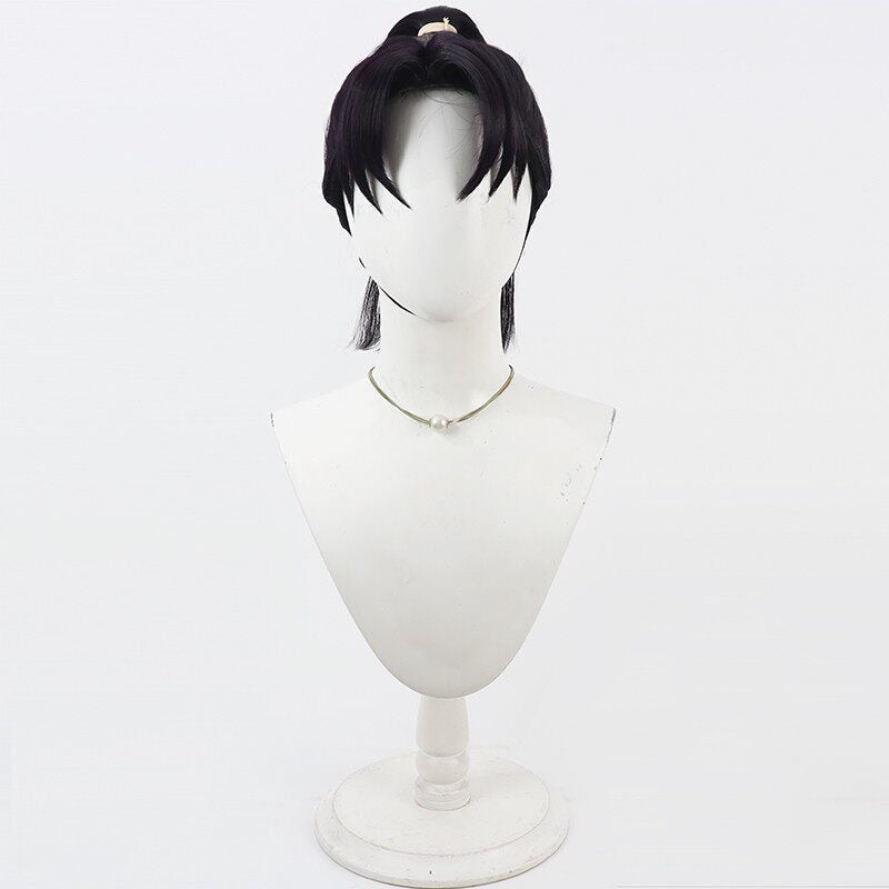 Cosplay Wigs Ninjaboy Rantaro Monjiro Shioe Dark Purple Wigs