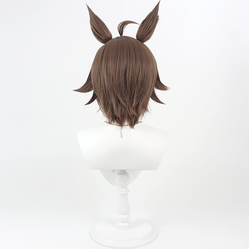 Cosplay Wigs Rulership White Highlight Ears Tail Pretty Derby