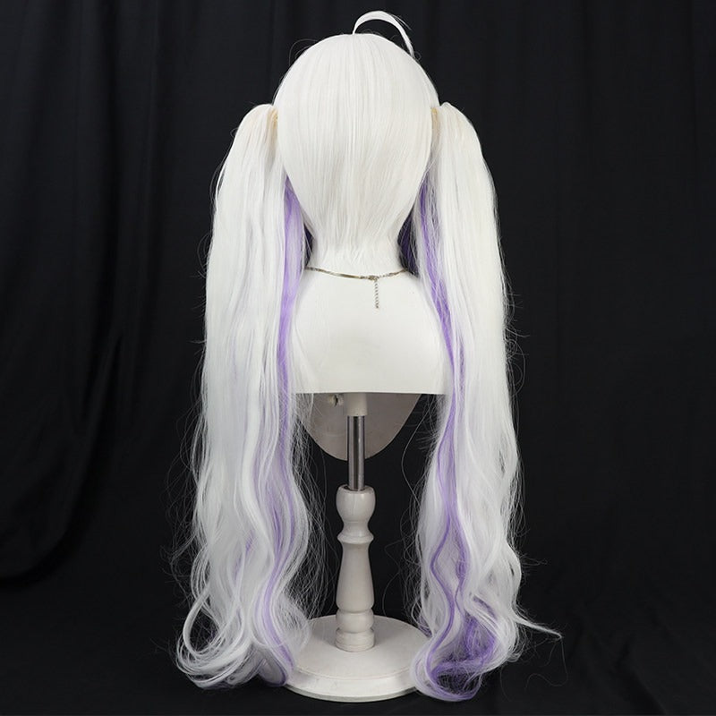 Cosplay Wigs Seren Azuma Halloween Costumes Silver Wigs Blanche Fleur VTuber