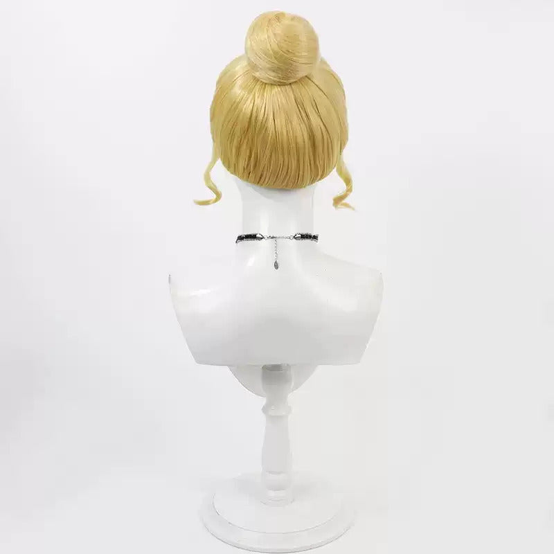 Disney Cinderella Cosplay Wigss Golden, single piece bun