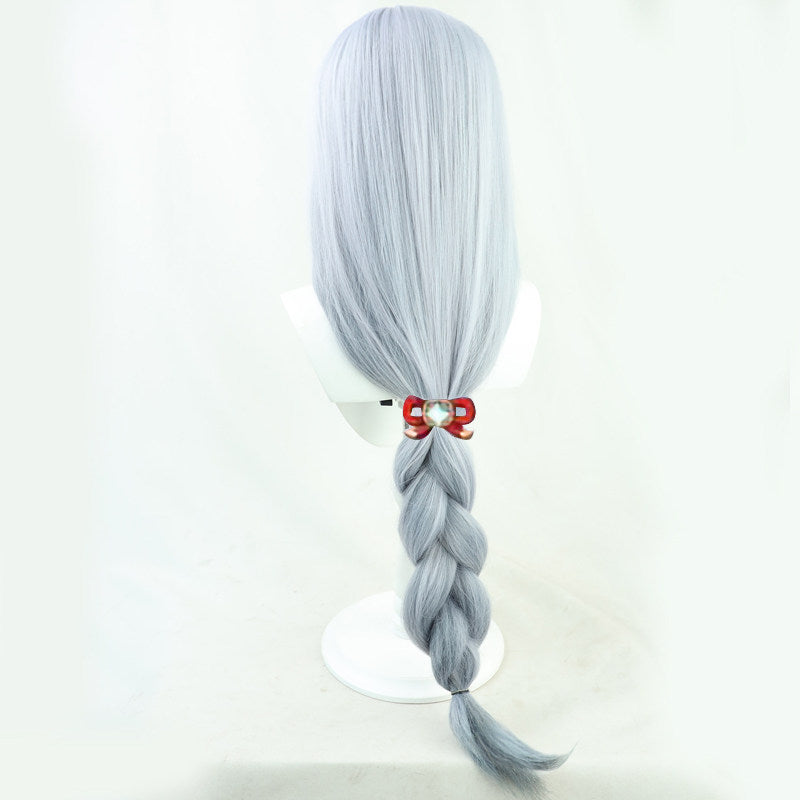 Games Cosplay Wigs Shenhe Genshin Impact Gradient Thick Braid Wigs