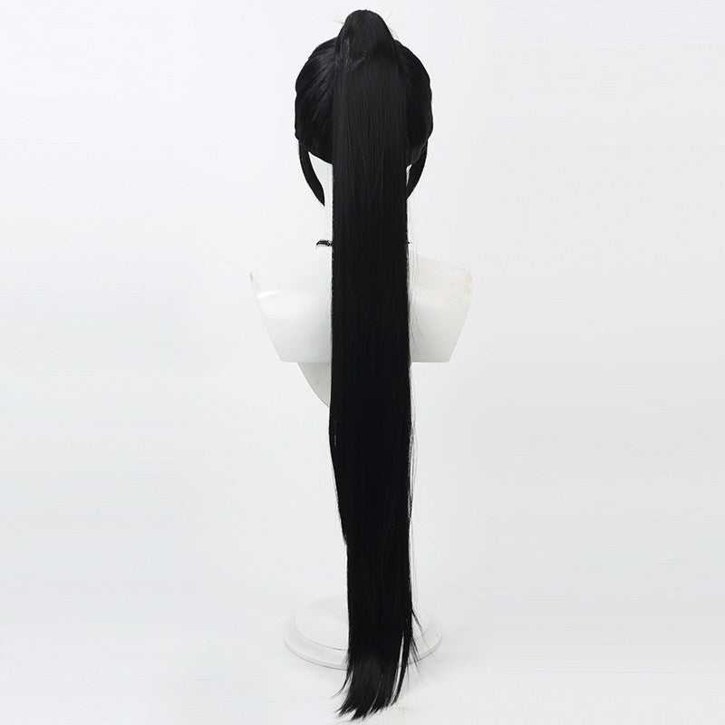 Games VALORANT Cosplay Wigs Sage Black Wigs