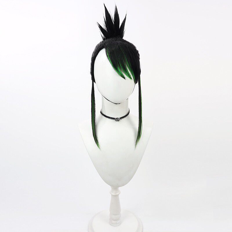 Hanabatake Chaika Cosplay Wigs NIJISANJI VTube Black Wigs