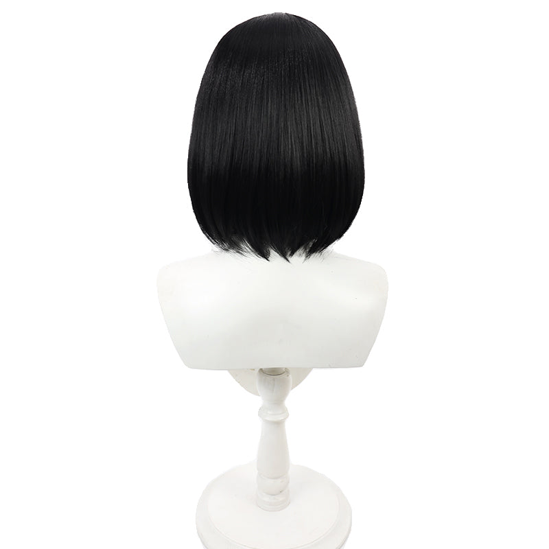 Mashiro Shizuyama Cosplay Wigs Black Bob Wigs Blue Archive