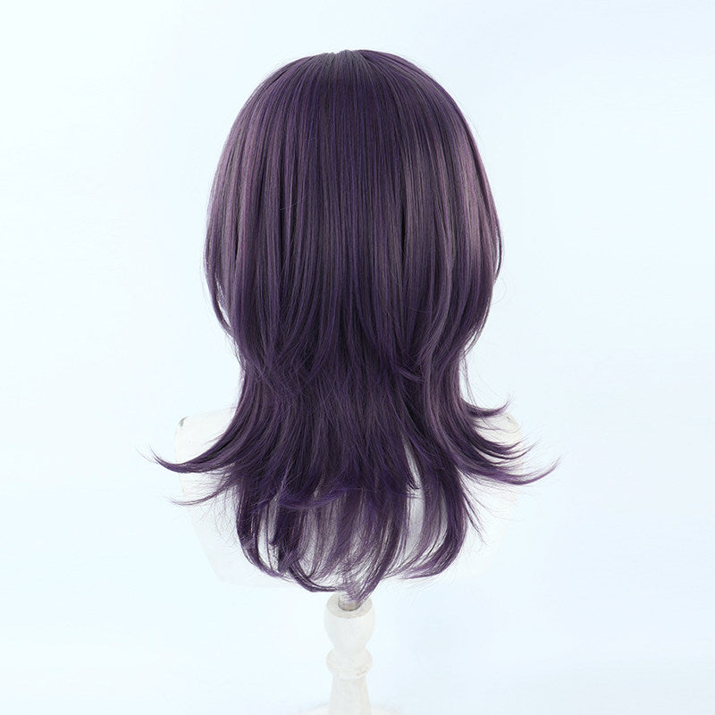 NIJISANJI VTuber Aiba Uiha Cosplay Wigs Grey Purple Wigs