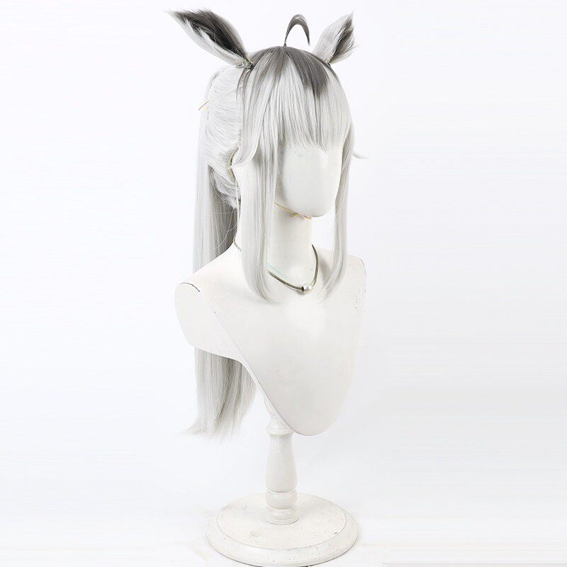 Pretty Derby Cosplay Wigs Oguri Cap Split Long Ponytail With Ears