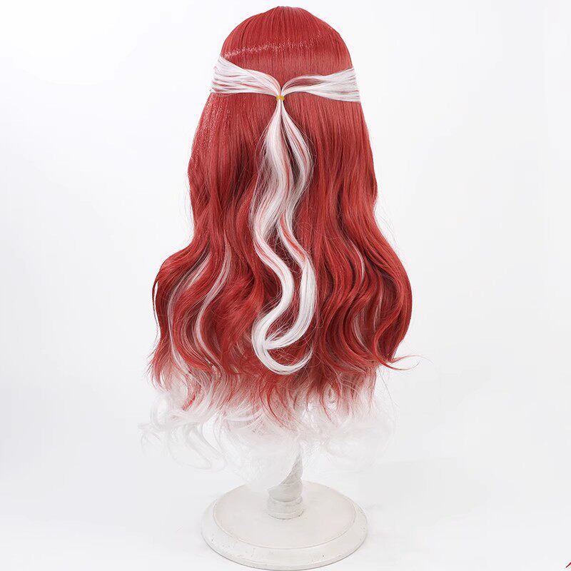 Saotome Berry Cosplay Wigs Red White Highlight NIJISANJI VTuber Wigs