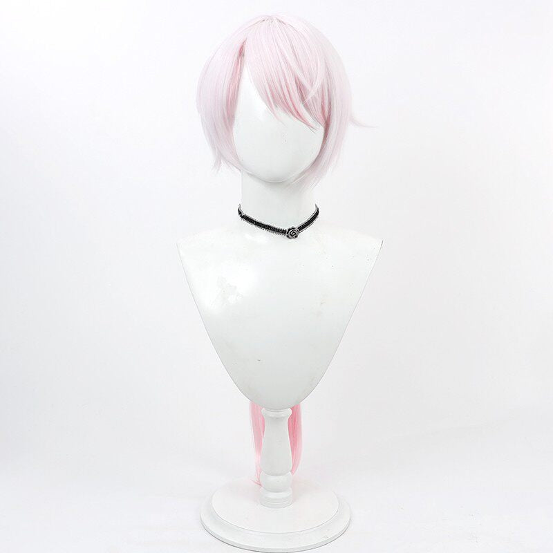 Shiina Yuika Cosplay Wigs NIJISANJI Male Gradient Pink Wigs