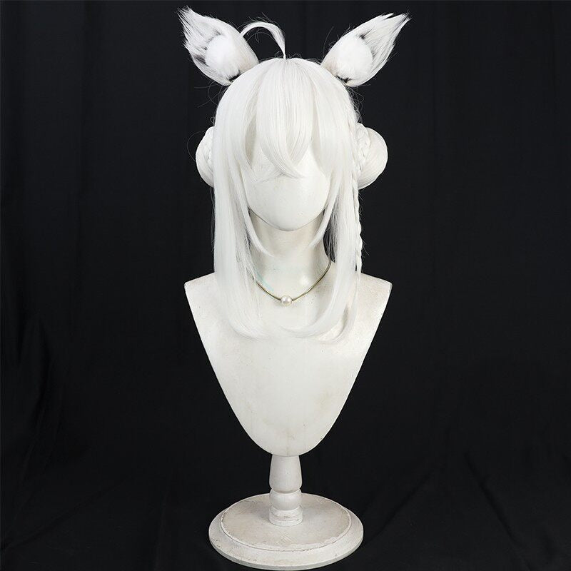 Shirakami Fubuki Cosplay Wigs Updo Hololive VTuber