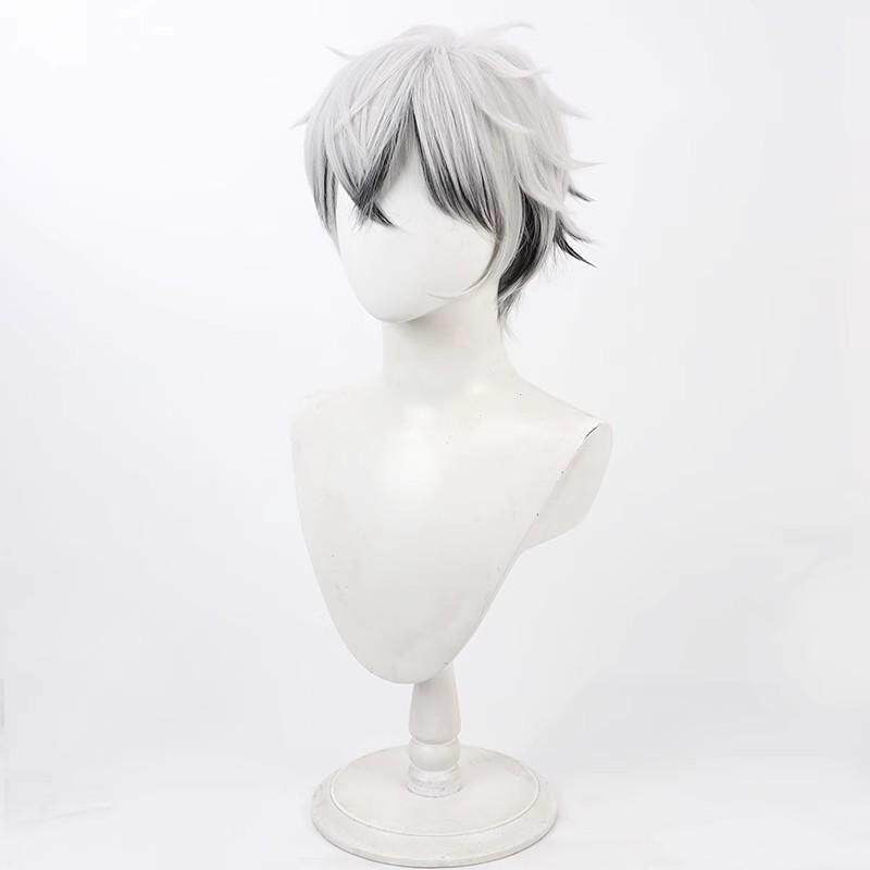Skully J. Graves Cosplay Wigs Two Tone Fluffy Wigs Disney Twisted-Wonderland