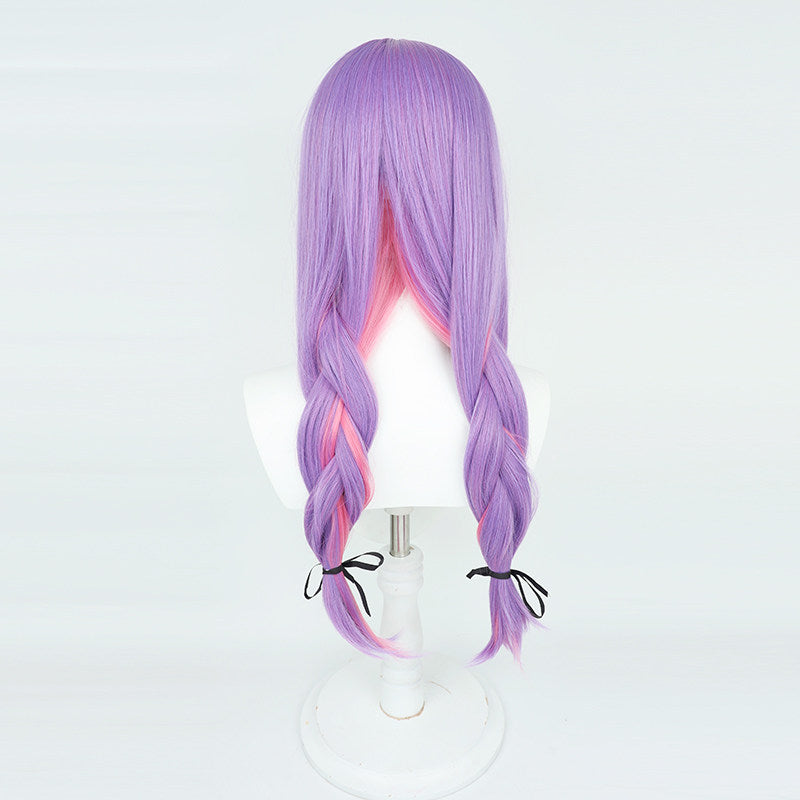 Tokoyami Towa Cosplay Wigs Hololive Vtuber Double Braid Wigs