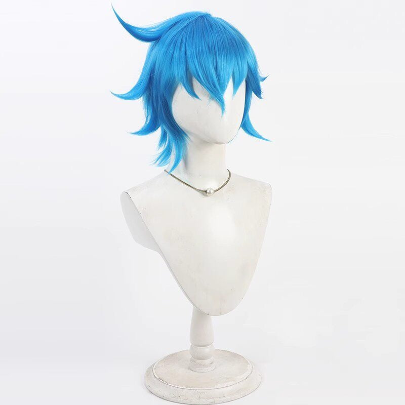 Tribe Nine Cosplay Wigs Kazuki Aoyama Blue Tree