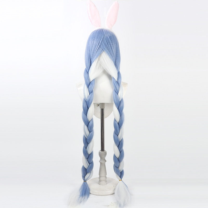 Usada Pekora Cosplay Wigs Swimsuit Hololive VTuber Gradient Long Hair