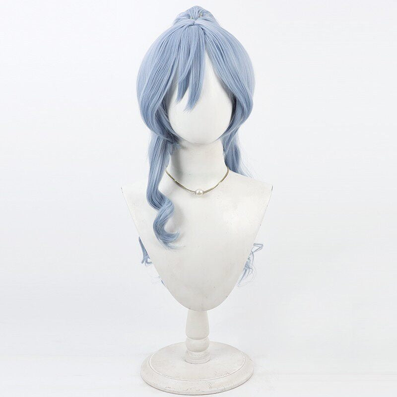VSPO! VTuber Cosplay Wigs Yano Kuromu Curly Ponytail