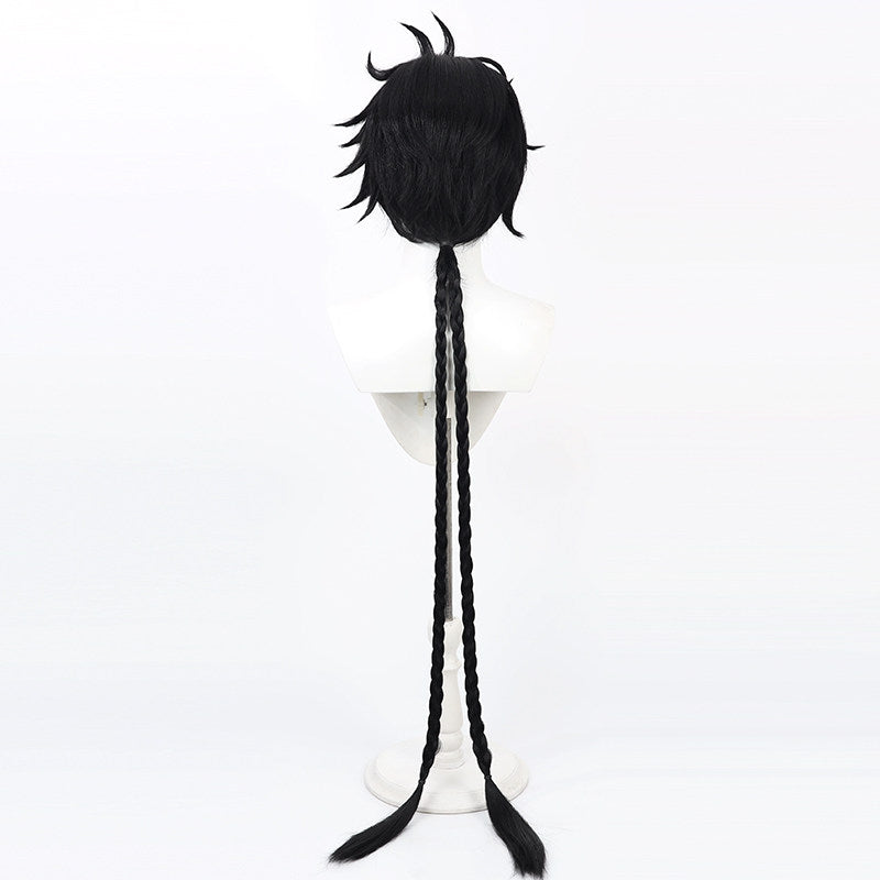 Wuthering Waves Games Cosplay Wigs Male Rover Black Wigs