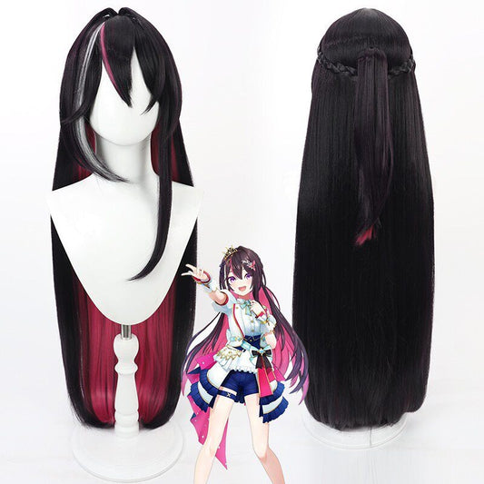 AZKi Cosplay Wigs Dual Color Ponytail Hololive VTuber