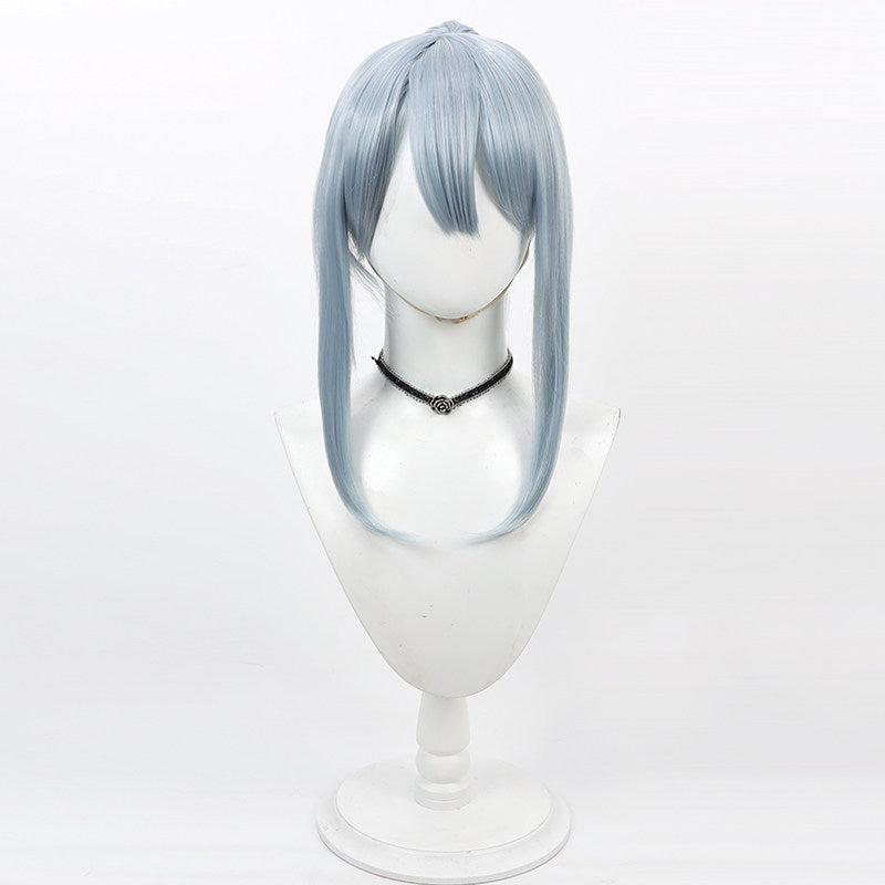 Abyss Razor Cosplay Wigs Mashle: Magic and Muscles Blue Ponytail Wigs