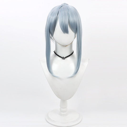 Abyss Razor Cosplay Wigs Mashle: Magic and Muscles Blue Ponytail Wigs