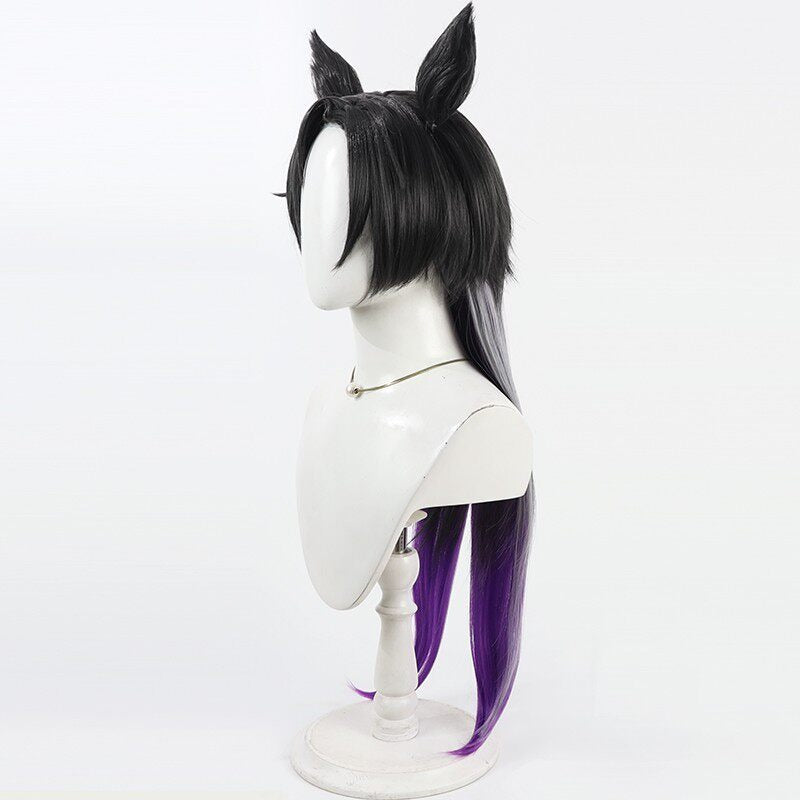 Air Shakur Cosplay Wigs Black Gradient Ears Pretty Derby