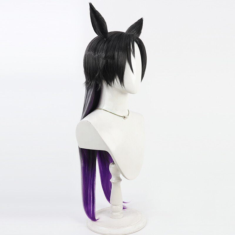 Air Shakur Cosplay Wigs Black Gradient Ears Pretty Derby