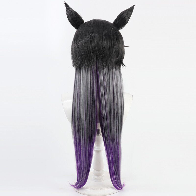 Air Shakur Cosplay Wigs Black Gradient Ears Pretty Derby