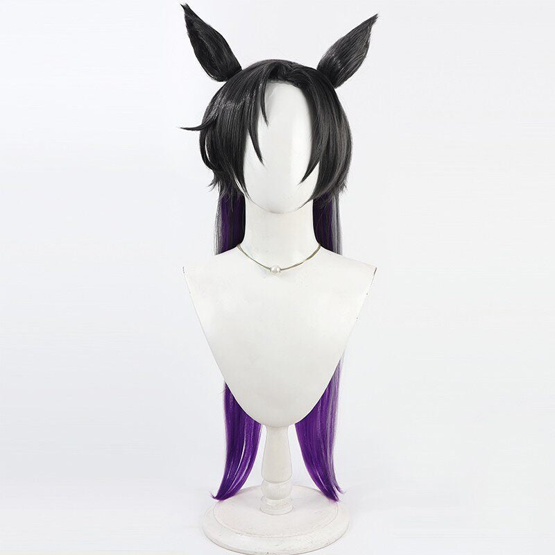 Air Shakur Cosplay Wigs Black Gradient Ears Pretty Derby