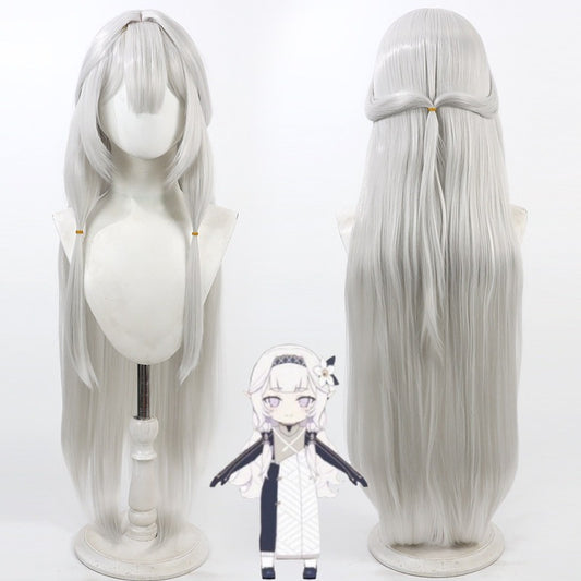 Akeboshi Himari Cosplay Wigs Silver White Hair Blue Archive