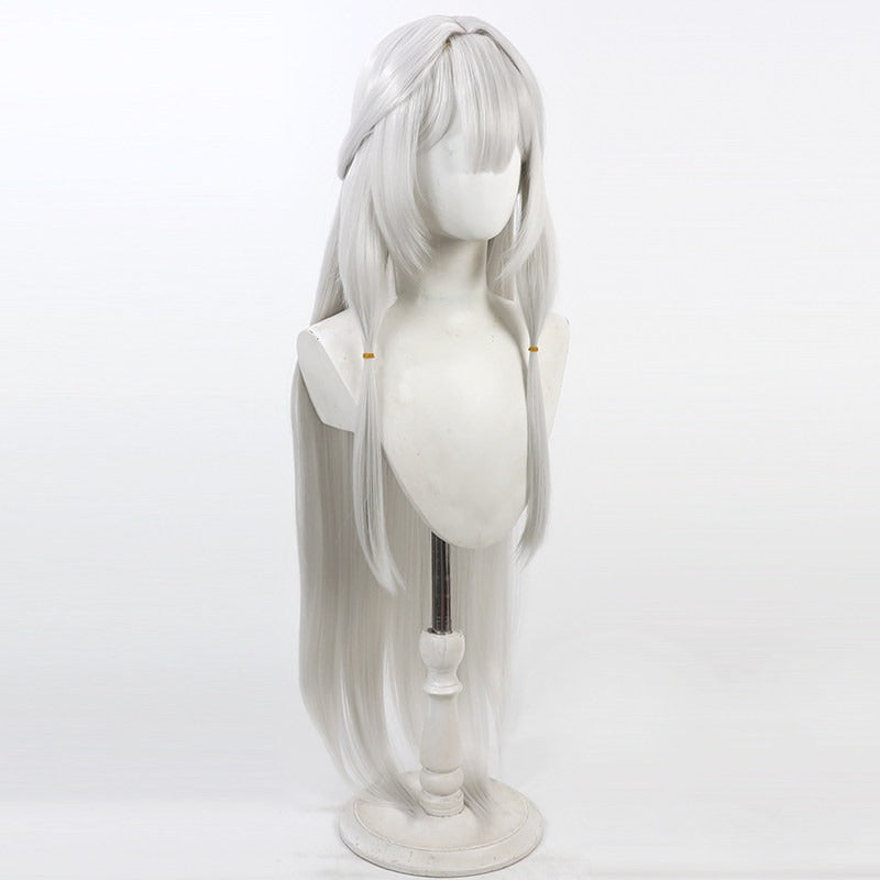 Akeboshi Himari Cosplay Wigs Silver White Hair Blue Archive