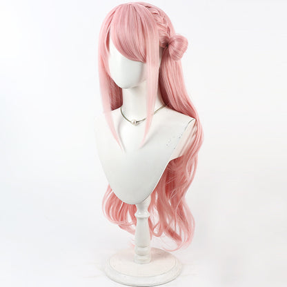 Akiyama Mizuki Cosplay Wigs 5th Anniv Pink Curly Wigs PJSK