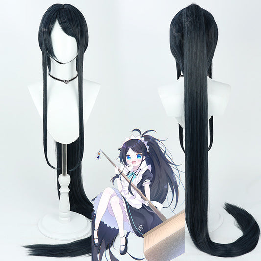 Alice Blue Archive Cosplay Wigs Dark Blue Ponytail Wigs