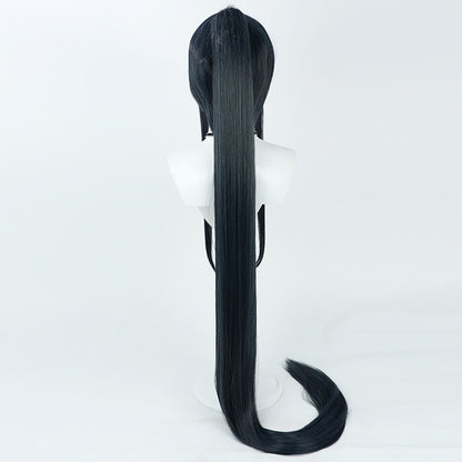 Alice Blue Archive Cosplay Wigs Dark Blue Ponytail Wigs