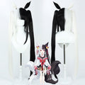 Alice Mononobe Cosplay Wigs NIJISANJI VTuber Black White Two Tone Wigs