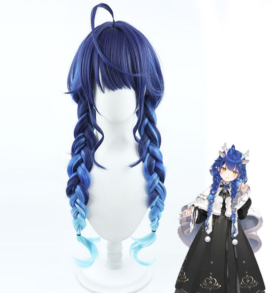 Amamiya Kokoro Cosplay Wigs NIJISANJI VTuber Military Xmas Outfit