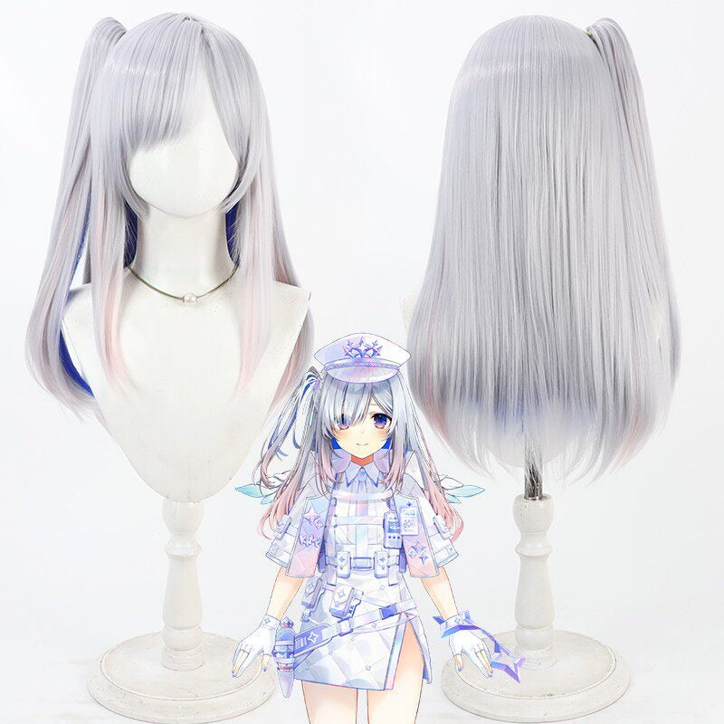 Amane Kanata Cosplay Wigs Hololive VTuber Celestial Realm Patrol Mission Gear