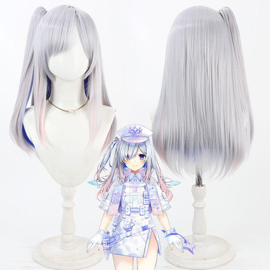 Amane Kanata Cosplay Wigs Hololive VTuber Celestial Realm Patrol Mission Gear