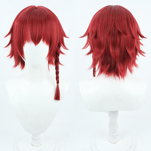 Anime Blue Lock Cosplay Wigs Ranze Kurona Wine Red Wigs